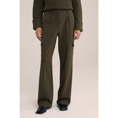 We Fashion Broek Army Green Maat: W38 | Pantalons Outlet | Dames | Groen