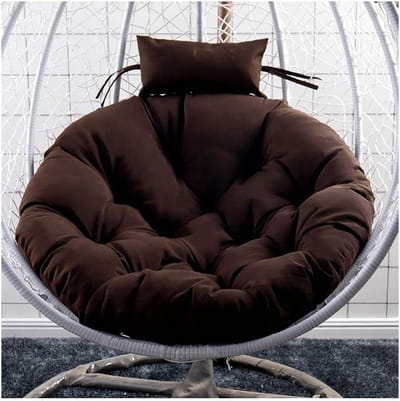 Swing Hanging Chair Seat Cushion Hanging Egg Hammock Chair Pads,Round Thicken Removable Egg Nest Chair Cushion Cover