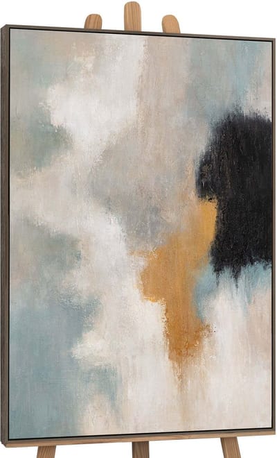 Canvas schilderij handgeschilderd transitions of light abstract – YS-Art Gallery – Luxe wanddecoratie voor woonkamer – Modern schilderij voor slaapkamer en hal