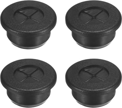 4-Pack Rubber Grommets voor Kabels - 20mm Desk Grommet, Dubbelzijdige Flexibele Kabeldoorvoer, Bescherming voor Cables/Wires