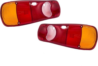 Vervangingsglas Achterlicht - Reserve Glas Set - Voertuig Verlichting - Waterdicht E-keurmerk - 350x130x25 mm