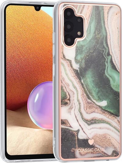 UNIQ Classic Case Samsung Galaxy A32 4G TPU Backcover hoesje - Marble Green