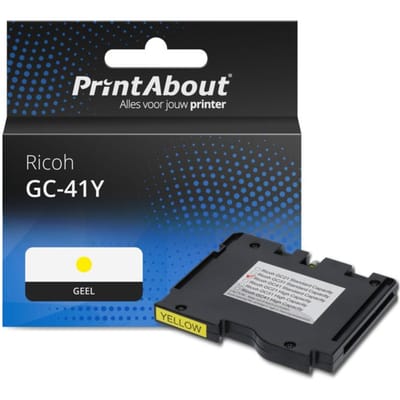 PrintAbout huismerk Inktcartridge GC-41Y (405764) Geel Geschikt voor Ricoh