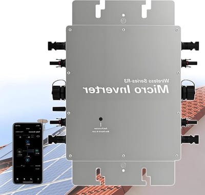 Zonne Micro Omvormer - Netgekoppelde Omvormer - Energie Opwekken - MPPT Hoog Rendement - 300W tot 1600W - Zilver