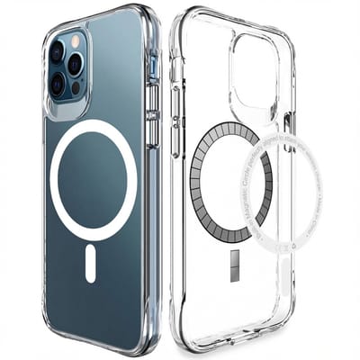 imoshion Hoesje - Geschikt voor iPhone 12 Pro Max - geschikt voor MagSafe case - Transparant