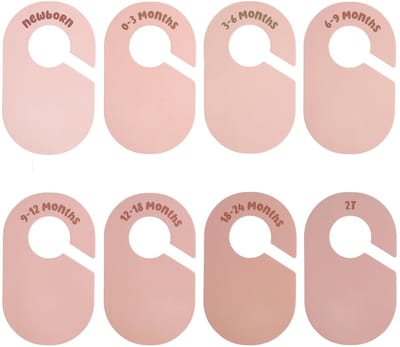 Dailygoods- Maatdivider 8 Stuks - Dubbelzijdig - Baby Kleding