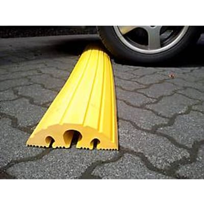 Kabelbrug, PVC, 1 kanaal Ø 40 mm + 2 kanalen Ø 20 mm, tot 30 t, L 1500 x B 200 x H 60 mm