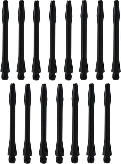 15 stuks aluminium dartshafts, 2BA 45 mm dart shafts, universele schroefdraad.