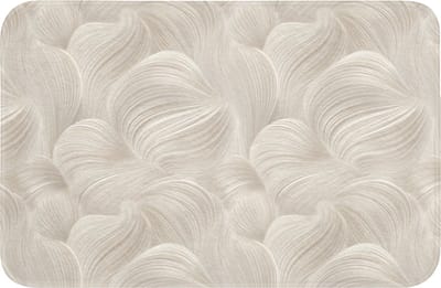 WC mat 60x40 cm - Antislip - Lijnen - Waaier - Beige - Toiletmat - Vloermat - Douchemat - Toilet tapijt - Toiletmatten