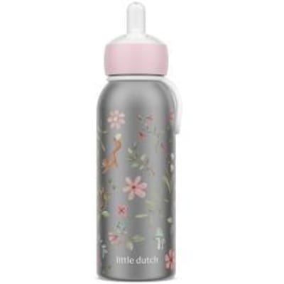 Mepal Isoleerfles flip-up Campus Little Dutch - 350 ml - 12 uur koud / 4 uur warm - Drinkfles met rietje voor kinderen - Fairy Wonders