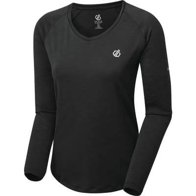 Dare 2B Dames/dames Discern T-shirt met lange mouwen (Zwart)