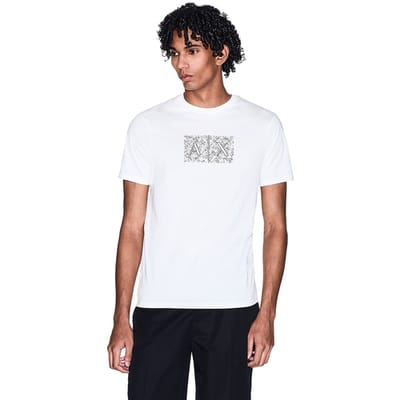 Armani Exchange Xm002784_af10356 T-shirt Met Korte Mouwen Wit S Man