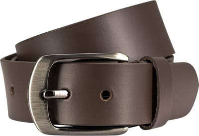 LINDENMANN leren heren riem - bruin