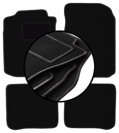 Complete set veloursmatten voor: Toyota Corolla E11 hatchback (1997-2001)