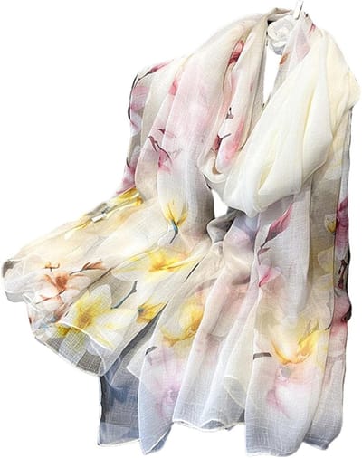 Zijden Sjaal - Dames Sjaal - Stijlvol Accessoire - Zijde-achtig Gevoel - 180cm - Gedrukt