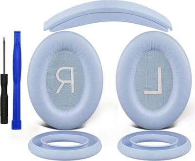 Vervangende set oorkussens, hoofdband en siliconen beschermhoes voor Bose QuietComfort 45 en SE draadloze hoofdtelefoons