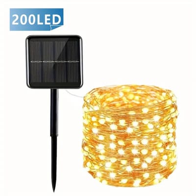 Bovista Lichtslinger - Lichtsnoer Buiten - Binnen - Klimop Slinger - Slinger Met Led Lichtjes - Zonne-energie - 22m