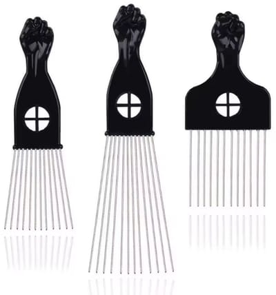 Afrokammenset - Afro kam - Kammen set - Afrokapsel - Afro haar kammen - Krulhaar - 3-delig - Kunststof met staal - CHPN