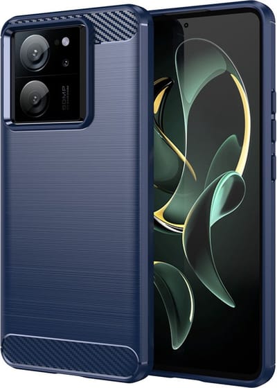 Coverup Hoesje - Geschikt voor Xiaomi 13T / 13T Pro Hoesje - Coverup Armor Brushed TPU Back Cover - Blauw