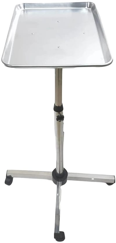 Archi rolwagen – Kapperskar – Tattoo & Beauty Apparatuur – Medische Trolley – Verstelbare Opslagkar – Aluminium – 45 × 33 × 70-103 cm