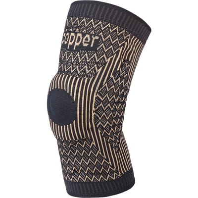 Sporten Fietsen Basketbal Beschermende Kleding Koper Nylon Koperion Kniebeschermer Siliconen Veer Kniebeschermer XXL