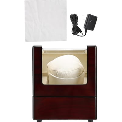 Boîte remontoir automatique pour montre Boîte d'affichage Boîte de rangement pour montre-bracelet Montre mécanique 100‑240V black