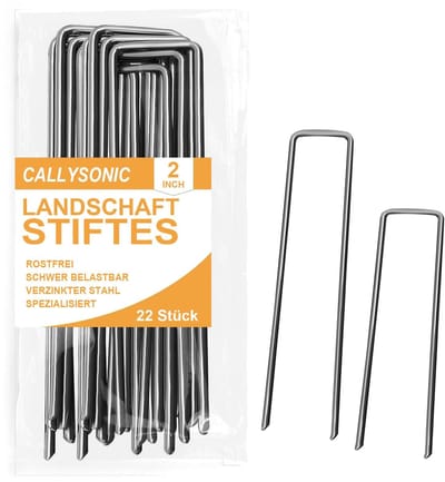 Dailygoods- Grondanker Verzinkt - Grondankers - Corrosiebestendig - Puntige Uiteinden - Hoogwaardig Staal - Voor Natte Omgevingen - Grondharing