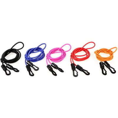 Corde élastique élastique pour Kayak et canoë, 1.5M, 4MM, cordon de choc, crochet, corde d'arrimage noir
