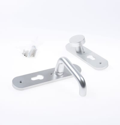 Nemef Kruk/knop schild aluminium 3253 FP rechtswijzend pc55 F1