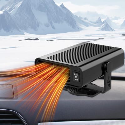 12 V 120 W autoverwarming, 2-in-1 autoverwarming, ontdooier, anti-condens, autoverwarming, ontdooier, ventilator autoverwarming voor auto, camper, vrachtwagen, caravan