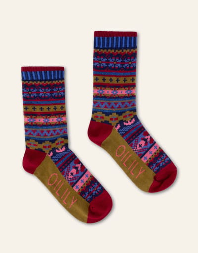 Oilily Marah Sokken- maat29-31 Patriot Blauw