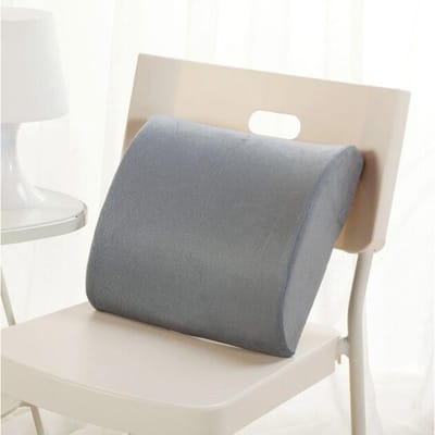 Ensemble Coussin Support Lombaire à Rebond Lent pour Bureau à Domicile Soins de Santé Coussin de Chaise Fibre de Bambou Mousse à Mémoire Coussin de Siège Dos beige