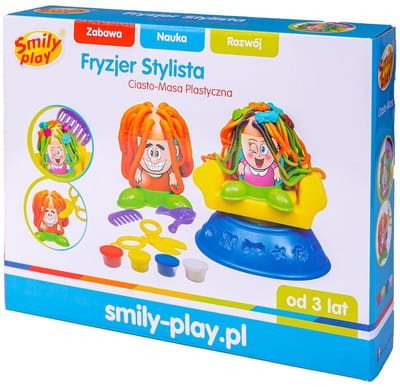 Smily Play Serie - Klei Set voor Kapper - Felle Kleuren - Creatieve Spelset