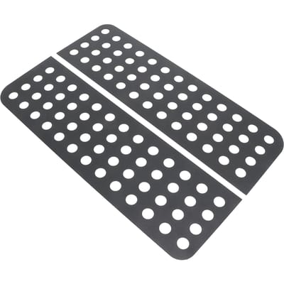 2 stuks achterdeur raamstickers aluminiumlegering glaspaneel sierstrip sticker vervanging voor Jeep gray