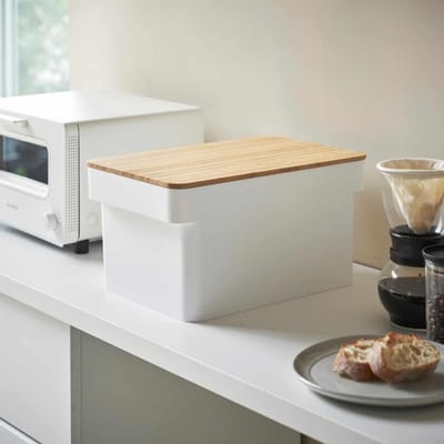 Yamazaki Broodtrommel met Meshouder - Tower - Wit