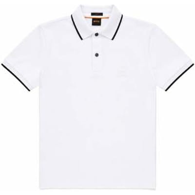 T-shirt BOSS Slim Fit Passertip Polo Shirt White
