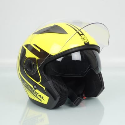 jet one jettone helm geel zwart man vrouw maat s 55-56cm scooter voor motorfiets nieuw