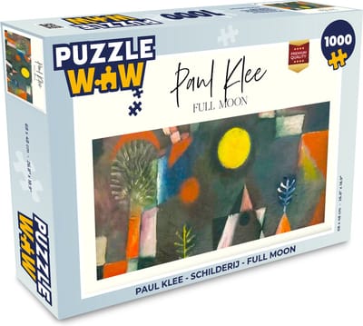 Puzzel Paul Klee - Schilderij - Full moon - Legpuzzel - Puzzel 1000 stukjes volwassenen