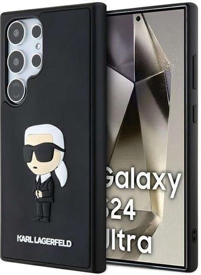 Karl Lagerfeld 3D Rubber Ikonik Case for Samsung Galaxy S24 Ultra - Black