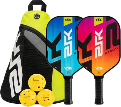 Pickleball Paddles Set - Padel Rackets - Pickleball Spelen - Honingraat Kern - 75 Ons - Meerkleurig