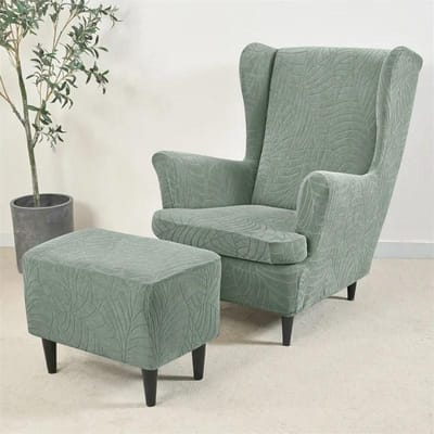 3 stuks/set Jacquard oorfauteuilhoes waterafstotend elastisch fauteuilhoes stofdicht effen kleur enkele oorfauteuil hoes 1Set(3pcs)