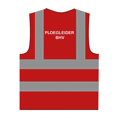 Ploegleider BHV hesje RWS rood