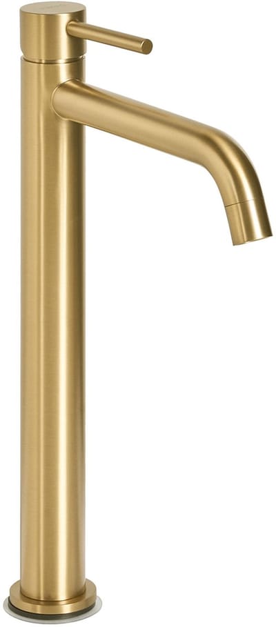 SALINAS - Enkele wastafelkraan - Goud - 30 cm - Messing