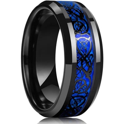 Mode 8mm Heren Zwart Roestvrij Staal Ringen Zandgestraalde Afwerking Vingerringen Voor Mannen Dagelijkse Slijtage Trouwring Sieraden 13 black