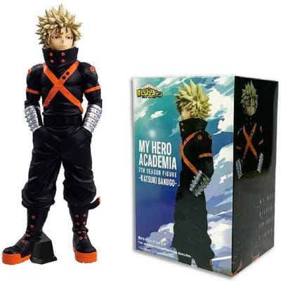 Figure d'Anime My Hero Academia Figure de Katsuki Bakugo Modèle d'Anime Figurine d'Action en PVC Collection Décoration de Bureau Modèle Jouet Poupée