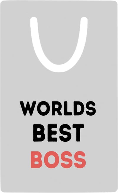 Hacebo® - worlds best boss metalen boekenlegger - Baas - de beste baas - collega's - werknemers - verjaardagscadeau - verjaardag - cadeau - afscheidscadeau - geschenk - leuke cadeau - kado - gift Bladwijzer boekenleggers - 7.6 cm x 5cm