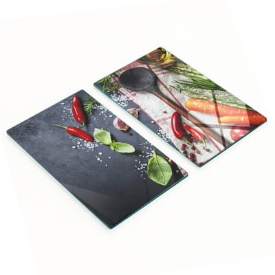 Multifunctionele decoratieve snijplanken voor de keuken, geharde ingrediënten, 2x30x52 cm