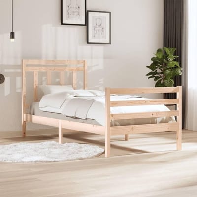 Houten Bedframe - Grenen Hout - Slaapkamer Inrichting - Robuust Houten Frame - 100 x 200 cm - Bruin