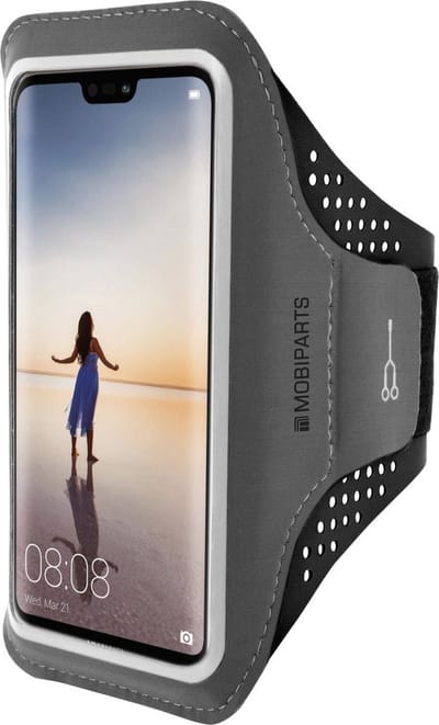 Hardloop Sportarmband geschikt voor Huawei P20 Lite (2018) - Zwart - Mobiparts