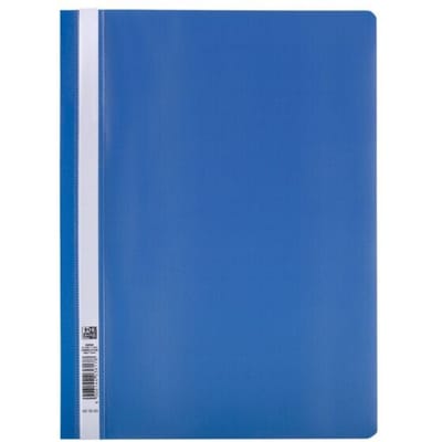 Oxford 400152403, Conventionele hechtmap, A4, Polypropyleen (PP), Blauw, Transparant, Landschap/portret, 160 vel